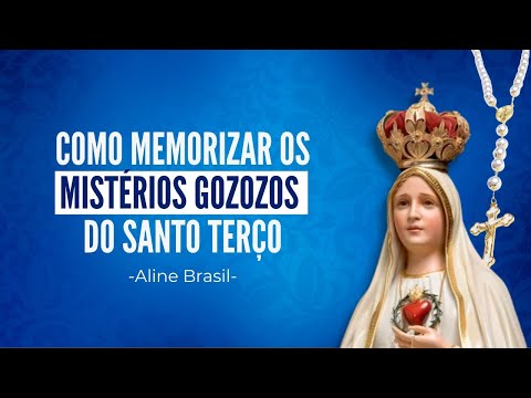 Como memorizar os mistérios gozozos do santo terço #alinebrasil