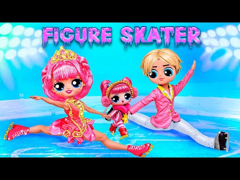 Ice Skating! LOL Doll Growing Up! LOL OMG DIYs