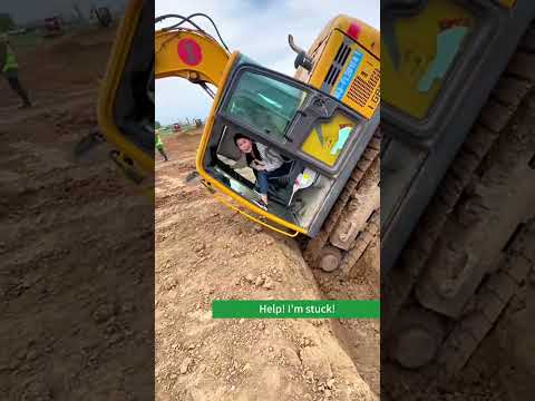Help! I'm stuck! #excavator #popgoo #lifehacks #tooltips #rctoys #toysforkids #gifts #fyp