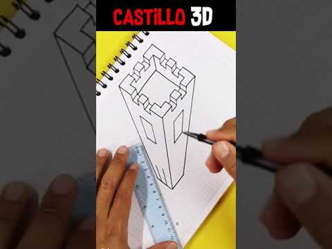 Dibujos 3D 🔥 Como Dibujar una Torre #arte