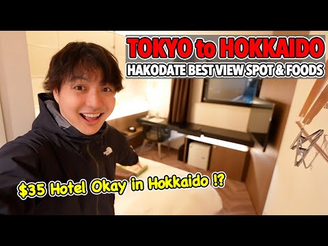 $35 Hotel Worth It? Hakodate Local Unique Food and Stunning View! Flying from Tokyo Ep.575