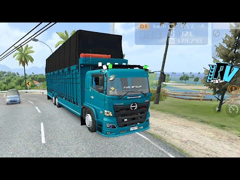 TRUK HINO TRONTON BESAR KIRIM BARANG || BUSSID