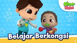 Omar & Hana Belajar Berkongsi 😉😻😍 | Lagu & Kisah Kanak kanak Islami