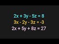 Elimination Method in Algebra