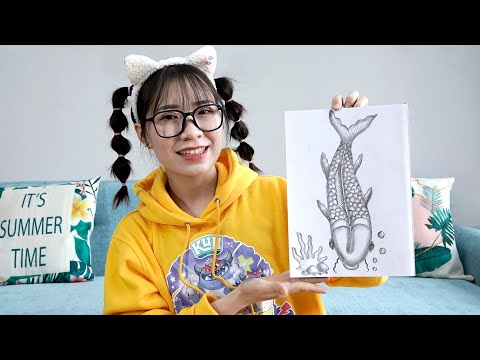 Chị Lan Vẽ Chú Cá Rất Đẹp – Draw A Very Beautiful Fish ❤ BIBI #Shorts ❤