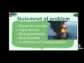 Bioremediation of Oil Spills