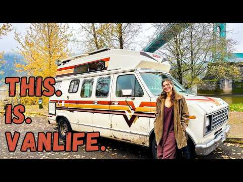 DIY Refurbished 1979 Ford Van Tour - AMAZING Stories with Katerina