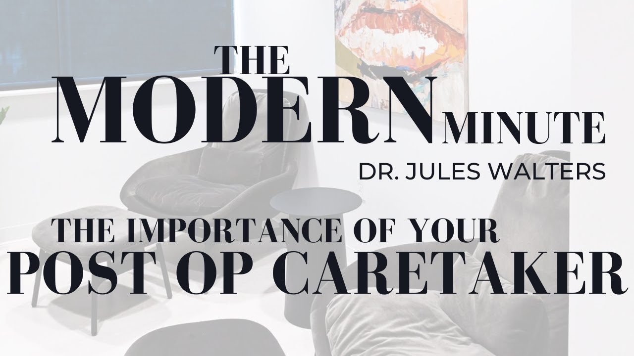 Modern Minute on post-op caretaker importance.