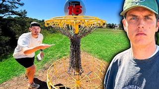 thumbnail of new Foundation Disc Golf upload: Can Hunter Beat Silas if He Putts on a Tiny Basket?!