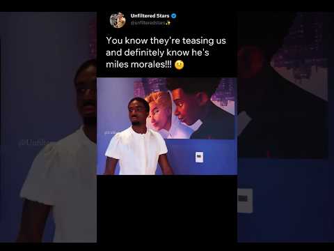 Caleb McLaughlin is the live action Miles at this point this is insane.👀