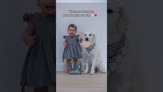 Watch our Daughter Grow Up with our Dog!