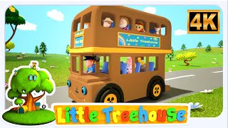 Brown Wheels On The Bus + More Nursery Rhymes for Kids