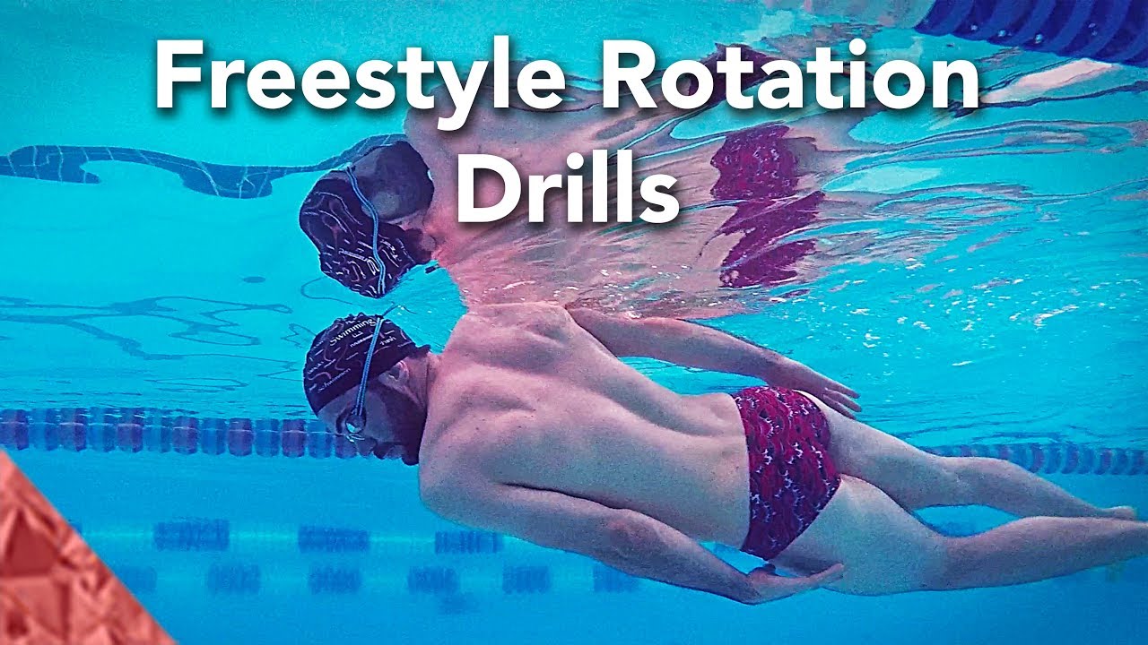 Swimming freestyle rotation drills. How to swim front crawl smoother - Skills N' Talents