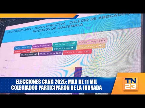 Elecciones CANG 2025: Más de 11 mil colegiados participaron de la jornada