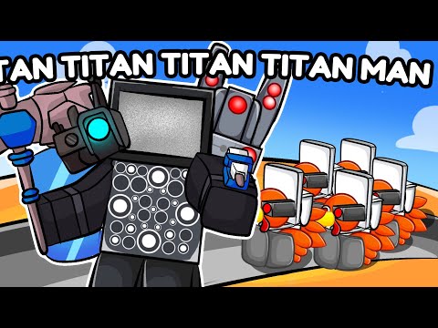 TITAN TITAN TITAN TITAN MAN vs PAVOS en Toilet Tower Defense (Roblox)