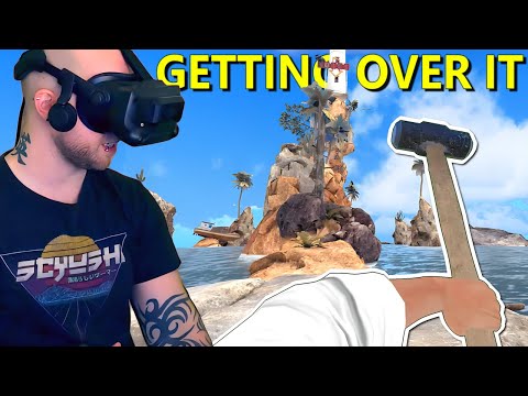 GETTING OVER IT IN VIRTUAL REALITY - Funny Rage Game: Clamb VR