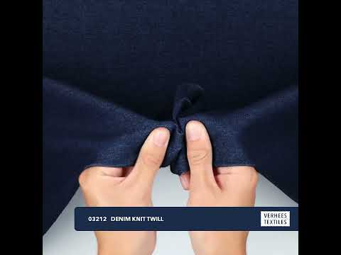 DENIM KNIT TWILL BLEACHED (youtube video preview)