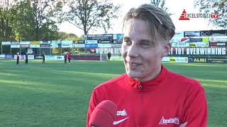 Screenshot van video Tom Smoes: "Mooi om in te mogen vallen tegen mijn oude club" | DETO Twenterand - Excelsior'31