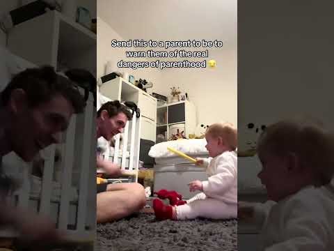 Dad take care of baby#funnyvideo #funny