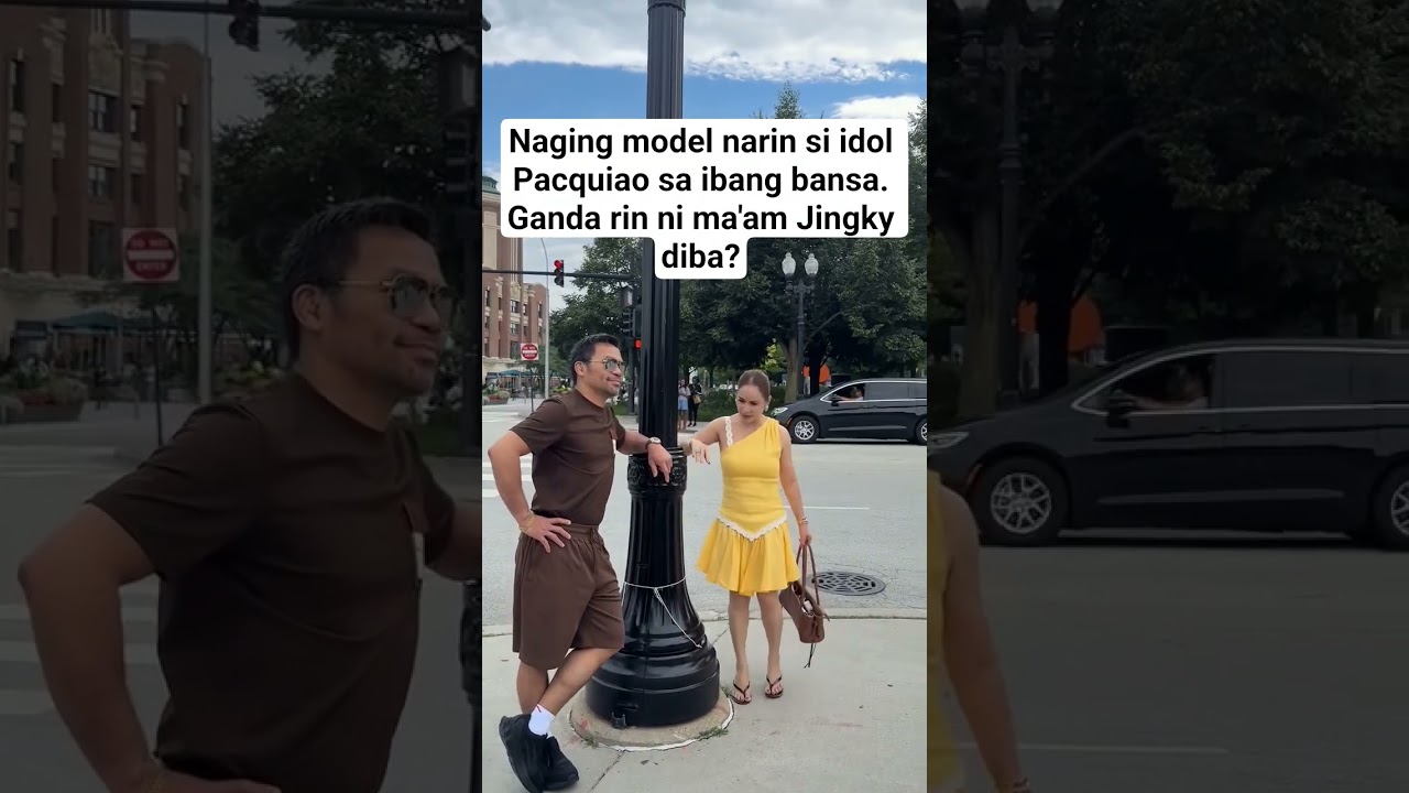 Model na rin si idol Manny #pacquiao