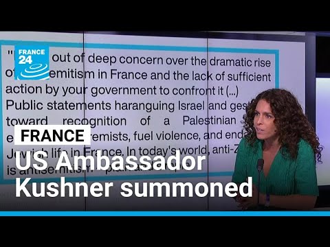 YouTube video thumbnail: France Furious After US Ambassador Writes to Macron Alleging Antisemitism, Summons Envoy