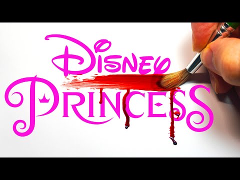 HORROR Artist vs DISNEY PRINCESS Colouring Book 👸