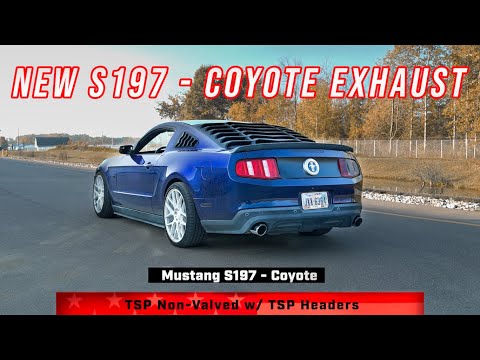 NEW Texas Speed S197 Coyote Exhaust System (Valved and Non Valved Options + Headers!)