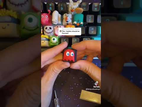 waka waka waka making a pac-man keycap #shorts