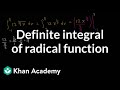 Evaluating Definite Integrals and Exponents