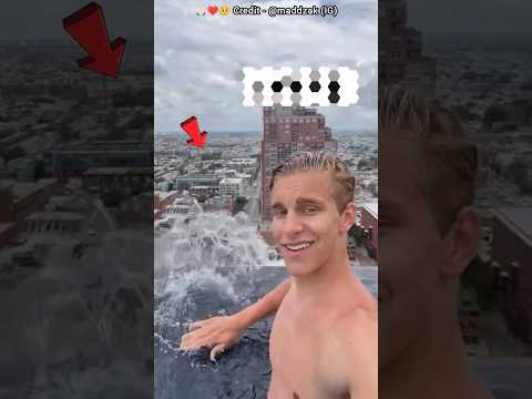 He Almost Dropped a ₹2 Lakh iPhone from an Infinity Pool! 📱🌊😱 #infinitypool