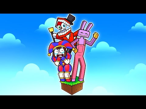 Pomni e Jax PRESOS em UM BLOCO no Minecraft (Amazing Digital Circus)