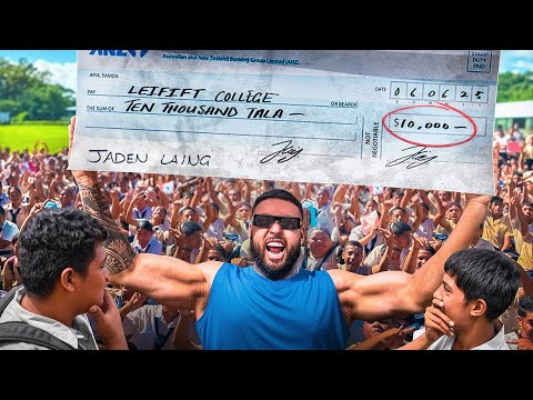 I GAVE 10K TO A SCHOOL IN SAMOA