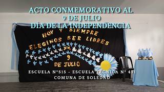 Acto conmemorativo al 9 de julio Día de la Independencia Nacional