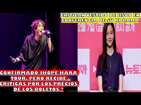 🤯CONCIERTO DE JHOPE ES CRITICADO POR PRECIOS DE BOLETOS/JISOO CRITICAN SU VESTIDO