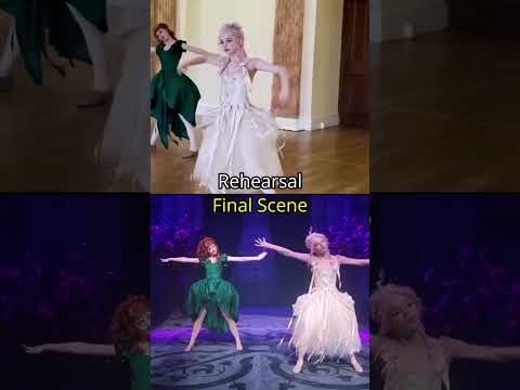 Agnes & Enid: Rehearsal vs Final Scene #shorts