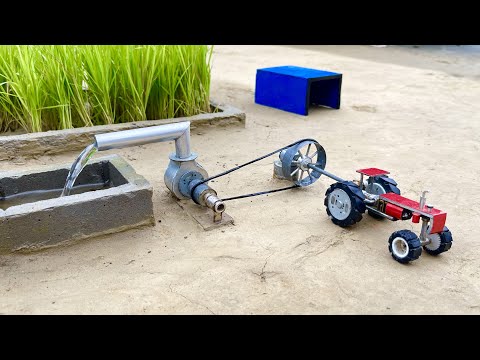 How to make water pump tractor science project || @KeepVilla