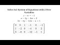 Solving Systems of Equations