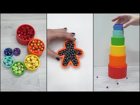 Oddly satisfying Reverse video. Colorful Relaxing Compilation. No talking, no music