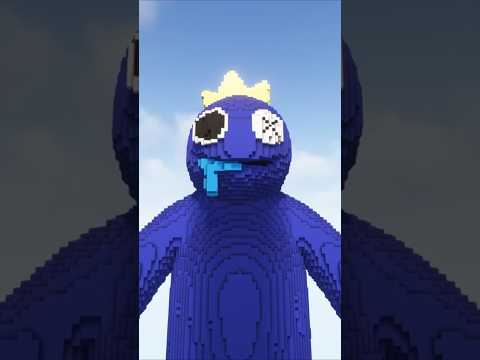 BLUE RAINBOW FRIENDS BUILD IN MINECRAFT #shorts #minecraft