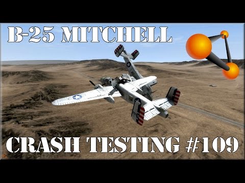 BeamNG Drive B-25 Mitchell WWII Bomber Crash Testing #109 - Insanegaz