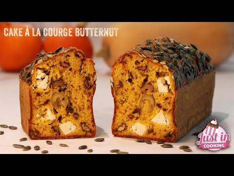 Recette de Cake Salé à la Courge Butternut, Feta, Olives et Noix