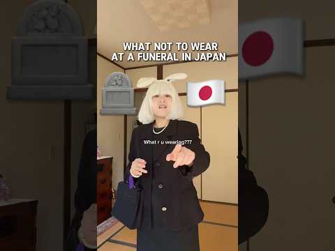 What NOT to wear at a funeral in Japan ๐ฏ๐ต