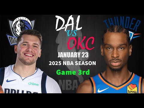 Oklahoma City Thunder vs Dallas Mavericks 3rd QTR Game Highlights | NBA Season Jan 23, 2025