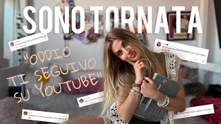 "ODDIO TI SEGUIVO SU YOUTUBE" | Sono tornata