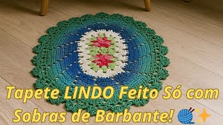 Sobraram Fios? Faça Esse Tapete MARAVILHOSO com o que Você Já Tem!