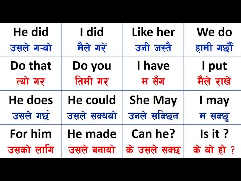 Learn English Very Fast ⚡ बेसिक बाट अंग्रेजी सिक्नुहोस्  / How to speak English? Sajilo English