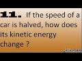 Kinetic Energy and Velocity