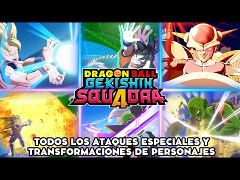 Todos Los Ataques Especiales y Transformaciones De Personajes en Dragon Ball Gekishin Squadra PS5