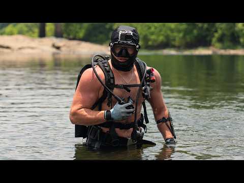 Found Explosives and Weapons Underwater! (Scuba Diving)
