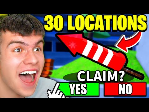 How To FIND ALL 30 FIREWORK LOCATIONS In Roblox Toilet Tower Defense! NEW YEARS EVENT!